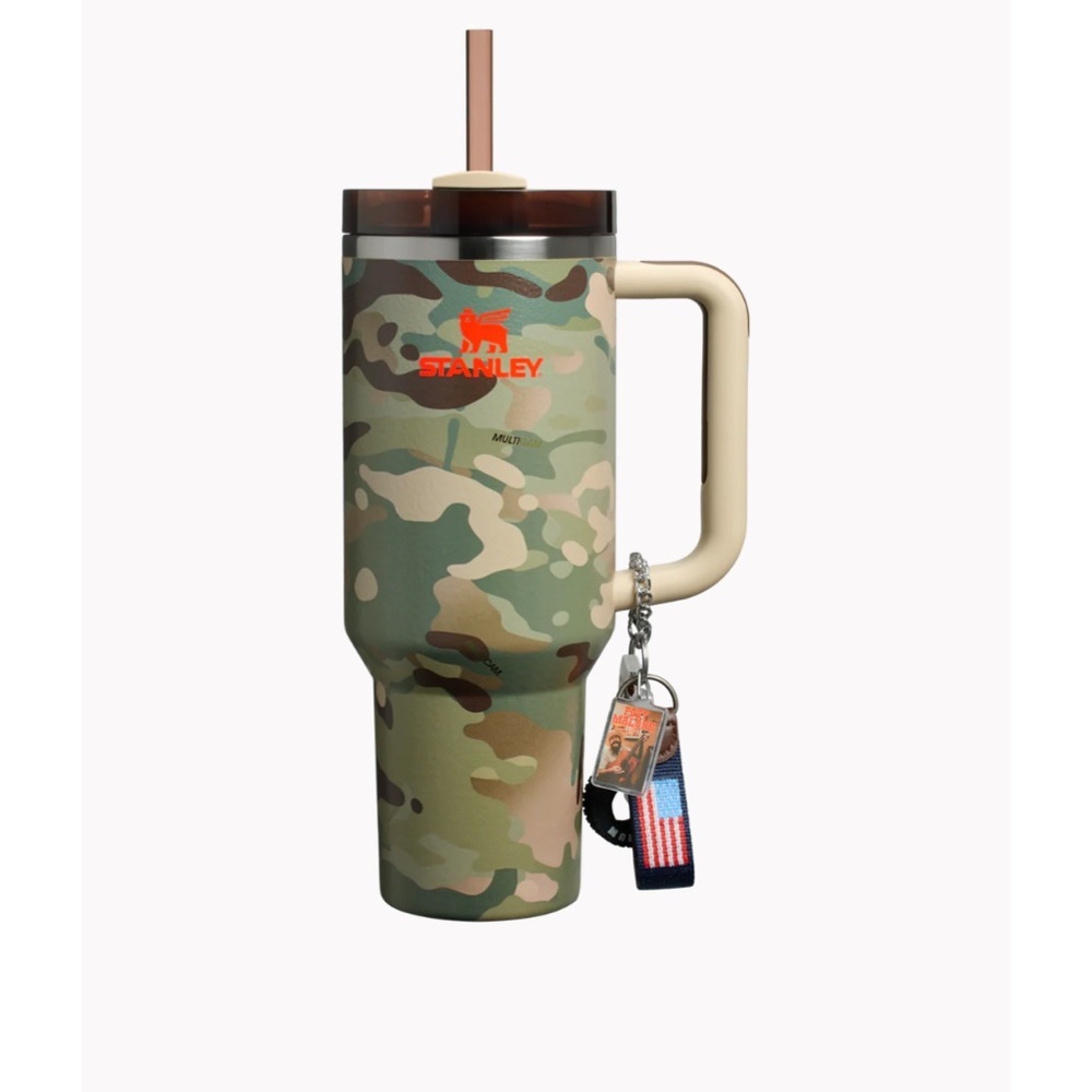 Post Malone flowstate 40oz. Stanley Quencher H2.0 Tumbler in Multicam - Picture 6 of 8